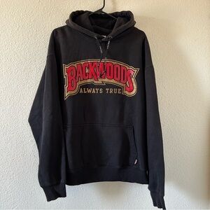PRO CALI Men’s BACKWOODS Hoodie Sweater 2XL Black Pull Over Casual Street